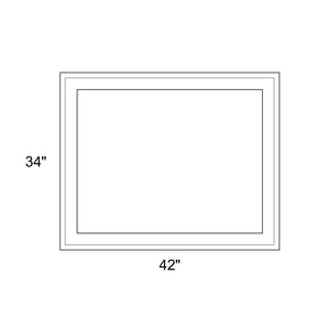 42" x 34" - Switchable Privacy Window - Fixed - White Vinyl