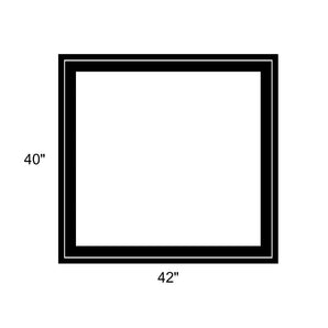 42" x 40" - Switchable Privacy Window - Fixed - Black Vinyl