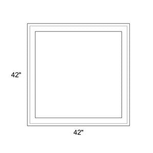 42" x 42" - Switchable Privacy Window - Fixed - White Vinyl