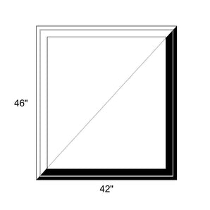 42" x 46" - Switchable Privacy Window - Fixed - Black/White Vinyl