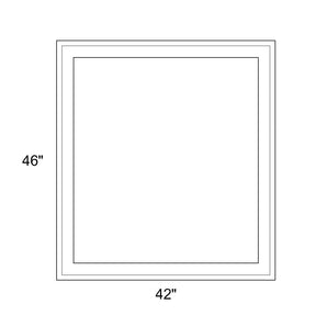 42" x 46" - Switchable Privacy Window - Fixed - White Vinyl