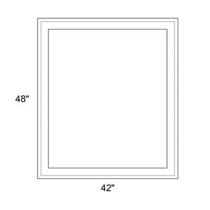 42" x 48" - Switchable Privacy Window - Fixed - White Vinyl