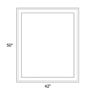 42" x 50" - Switchable Privacy Window - Fixed - White Vinyl