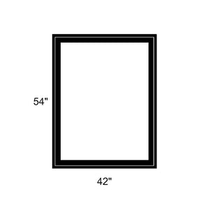 42" x 54" - Switchable Privacy Window - Fixed - Black Vinyl