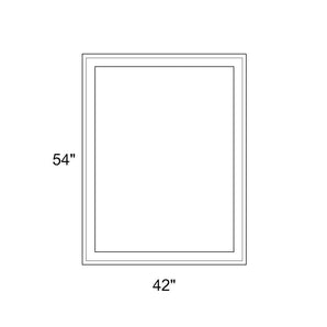 42" x 54" - Switchable Privacy Window - Fixed - White Vinyl