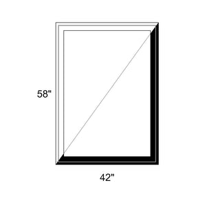 42" x 58" - Switchable Privacy Window - Fixed - Black/White Vinyl