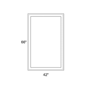 42" x 66" - Switchable Privacy Window - Fixed - White Vinyl