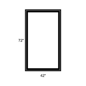 42" x 72" - Switchable Privacy Window - Fixed - Black Vinyl