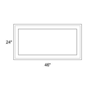 46" x 24" - Switchable Privacy Window - Fixed - White Vinyl