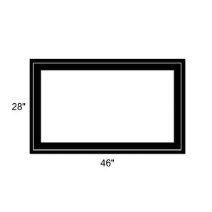 46" x 28" - Switchable Privacy Window - Fixed - Black Vinyl