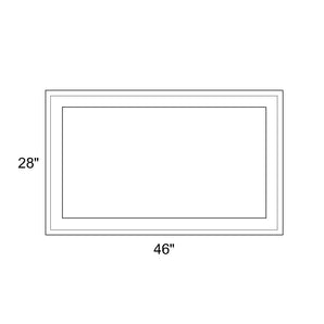 46" x 28" - Switchable Privacy Window - Fixed - White Vinyl