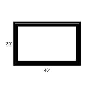 46" x 30" - Switchable Privacy Window - Fixed - Black Vinyl