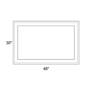 46" x 30" - Switchable Privacy Window - Fixed - White Vinyl