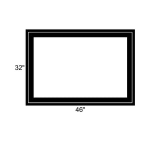 46" x 32" - Switchable Privacy Window - Fixed - Black Vinyl