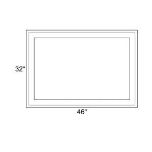 46" x 32" - Switchable Privacy Window - Fixed - White Vinyl