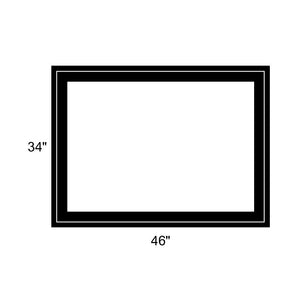 46" x 34" - Switchable Privacy Window - Fixed - Black Vinyl