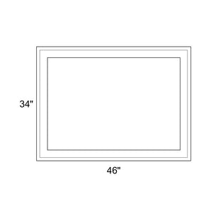 46" x 34" - Switchable Privacy Window - Fixed - White Vinyl