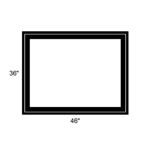 46" x 36" - Switchable Privacy Window - Fixed - Black Vinyl