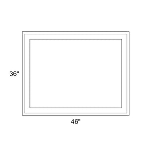 46" x 36" - Switchable Privacy Window - Fixed - White Vinyl