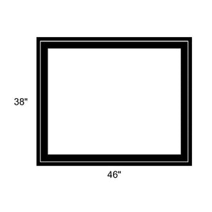 46" x 38" - Switchable Privacy Window - Fixed - Black Vinyl