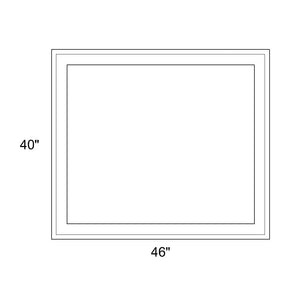 46" x 40" - Switchable Privacy Window - Fixed - White Vinyl