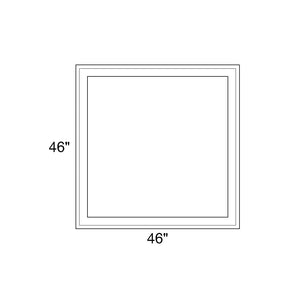 46" x 46" - Switchable Privacy Window - Fixed - White Vinyl