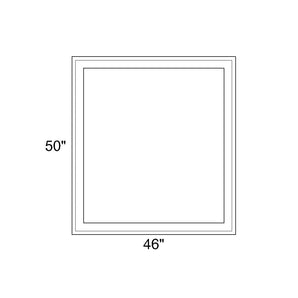 46" x 50" - Switchable Privacy Window - Fixed - White Vinyl