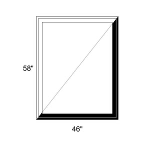 46" x 58" - Switchable Privacy Window - Fixed - Black/White Vinyl