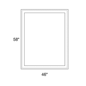 46" x 58" - Switchable Privacy Window - Fixed - White Vinyl