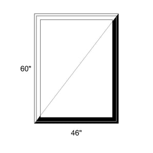 46" x 60" - Switchable Privacy Window - Fixed - Black/White Vinyl