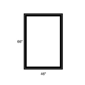 46" x 66" - Switchable Privacy Window - Fixed - Black Vinyl