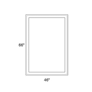 46" x 66" - Switchable Privacy Window - Fixed - White Vinyl