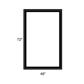 46" x 72" - Switchable Privacy Window - Fixed - Black Vinyl