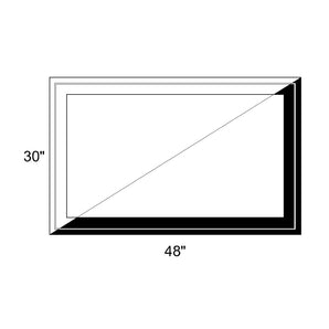 48" x 30" - Switchable Privacy Window - Fixed - Black/White Vinyl