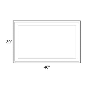 48" x 30" - Switchable Privacy Window - Fixed - White Vinyl