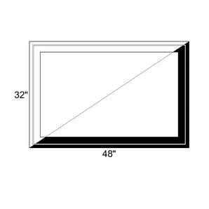 48" x 32" - Switchable Privacy Window - Fixed - Black/White Vinyl