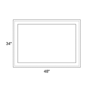 48" x 34" - Switchable Privacy Window - Fixed - White Vinyl