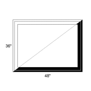 48" x 36" - Switchable Privacy Window - Fixed - Black/White Vinyl