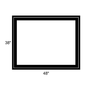 48" x 38" - Switchable Privacy Window - Fixed - Black Vinyl