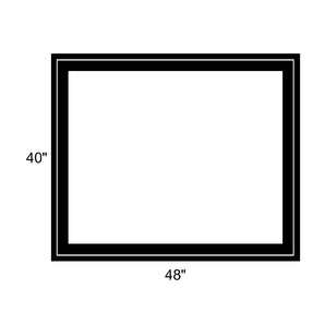 48" x 40" - Switchable Privacy Window - Fixed - Black Vinyl