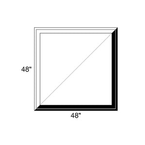 48" x 48" - Switchable Privacy Window - Fixed - Black/White Vinyl