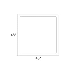 48" x 48" - Switchable Privacy Window - Fixed - White Vinyl