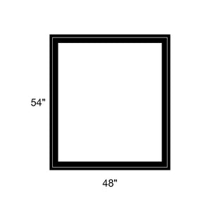 48" x 54" - Switchable Privacy Window - Fixed - Black Vinyl