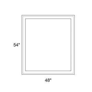 48" x 54" - Switchable Privacy Window - Fixed - White Vinyl