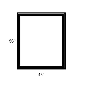 48" x 56" - Switchable Privacy Window - Fixed - Black Vinyl