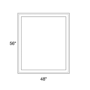 48" x 56" - Switchable Privacy Window - Fixed - White Vinyl