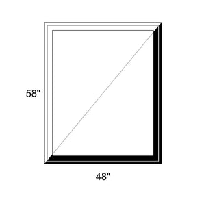 48" x 58" - Switchable Privacy Window - Fixed - Black/White Vinyl