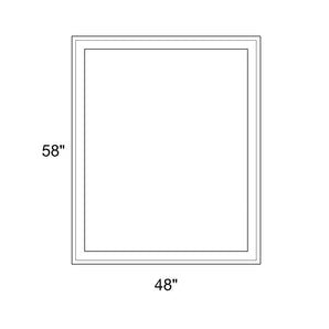 48" x 58" - Switchable Privacy Window - Fixed - White Vinyl