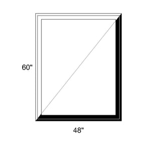 48" x 60" - Switchable Privacy Window - Fixed - Black/White Vinyl