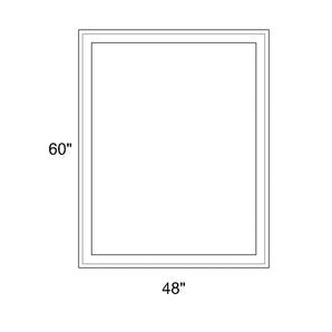 48" x 60" - Switchable Privacy Window - Fixed - White Vinyl